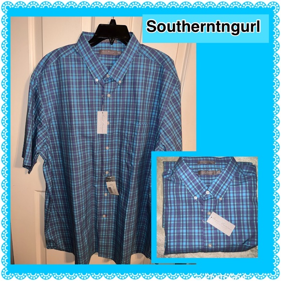 Daniel Cremieux Other - NWT DANIEL CREMIEUX Checkered Plaid Short Sleeve Button Down Shirt